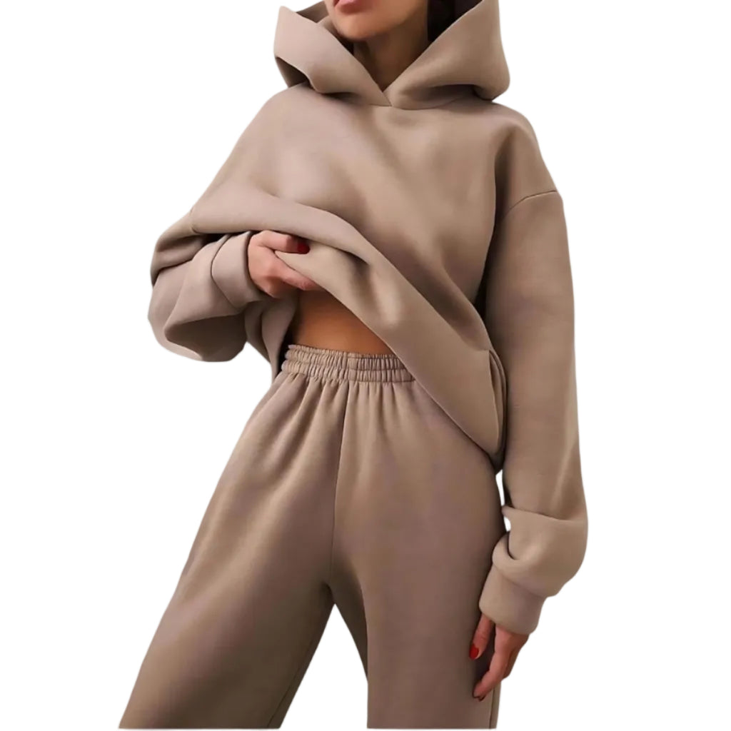 Tvådelat Tracksuit Set – Hellångt Set För Vardag