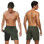 Herr Shorts Med Elastisk Midja – Sportshorts För Träning Och Vardag