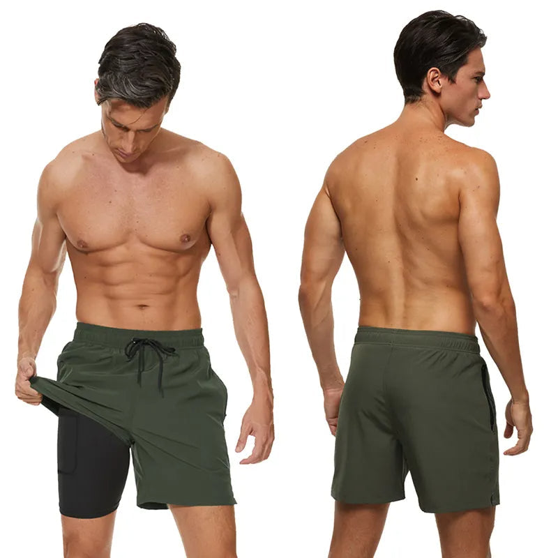 Herr Shorts Med Elastisk Midja – Sportshorts För Träning Och Vardag