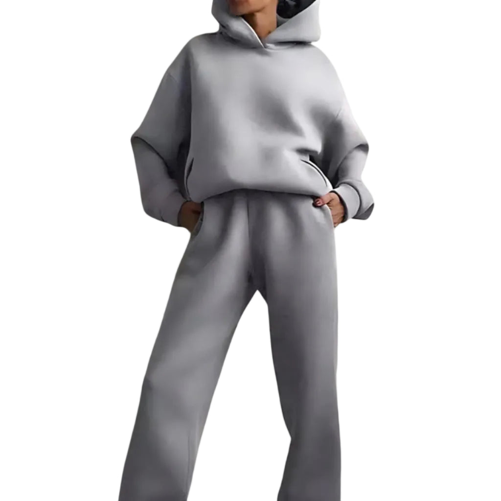 Tvådelat Tracksuit Set – Hellångt Set För Vardag