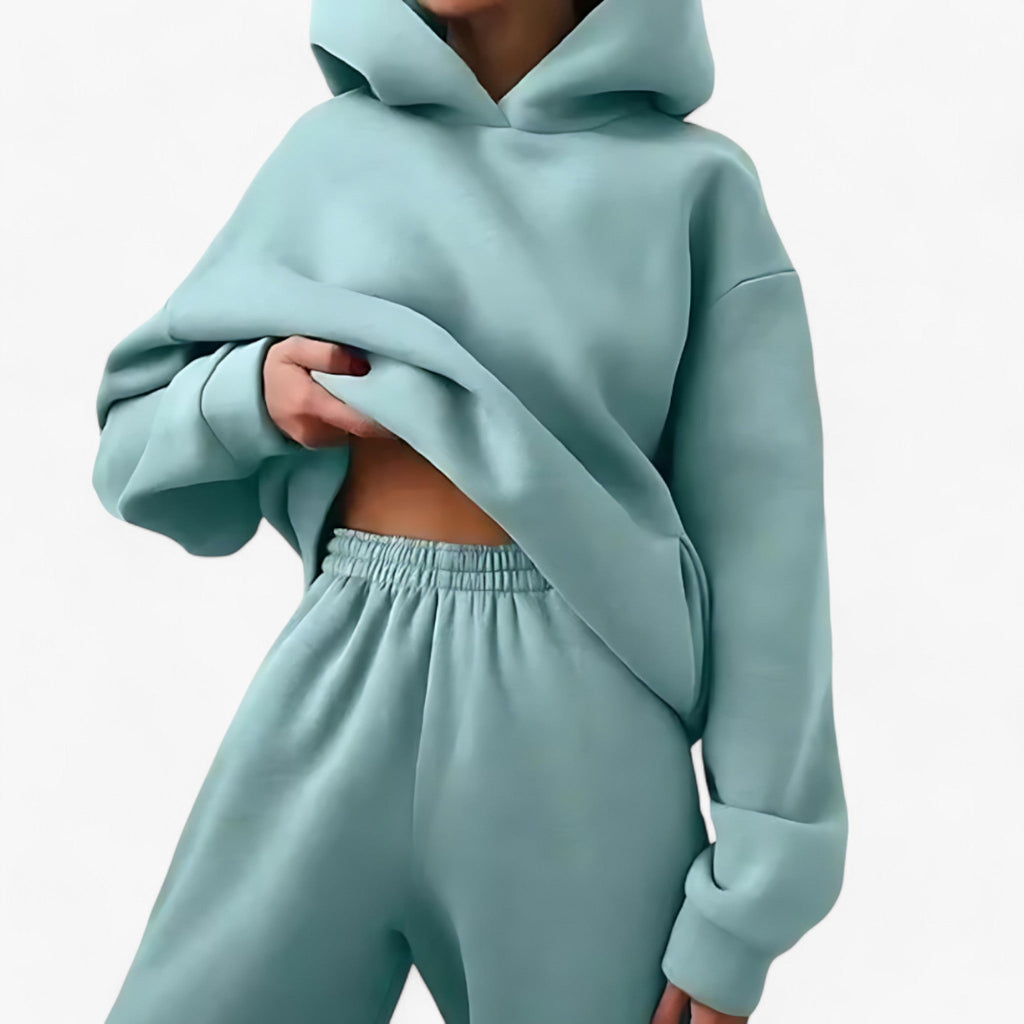 Tvådelat Tracksuit Set – Hellångt Set För Vardag