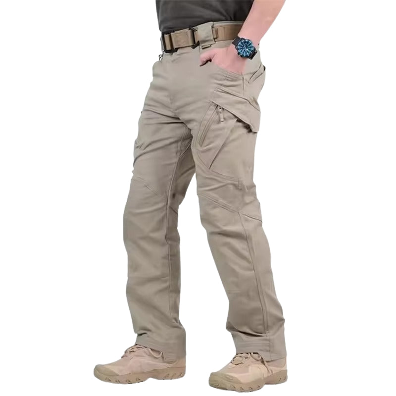 Midjehöga Fleecebyxor - Polyester Casual Slim Byxor