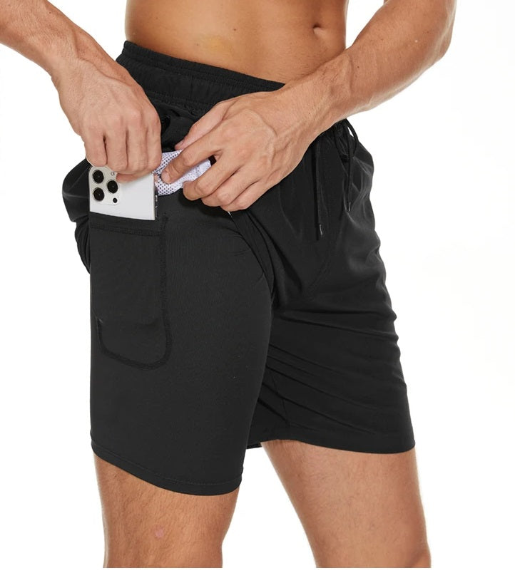 Herr Shorts Med Elastisk Midja – Sportshorts För Träning Och Vardag