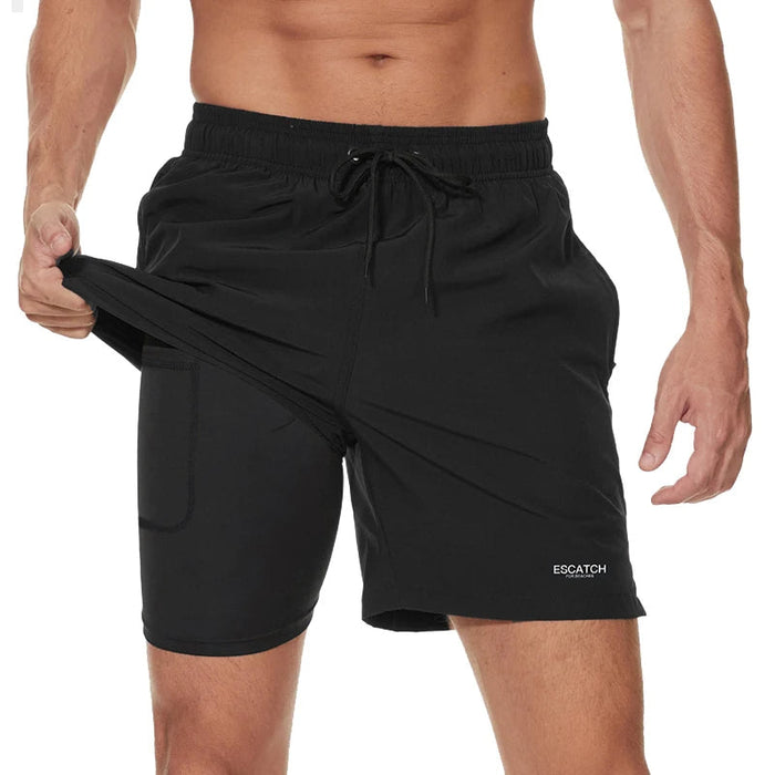 Herr Shorts Med Elastisk Midja – Sportshorts För Träning Och Vardag