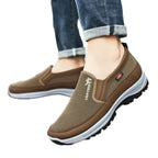 Dam Slip-On Skor | Textilovandel med Fotvalvsstöd | Gummisula för Vardagsbruk | Olsson