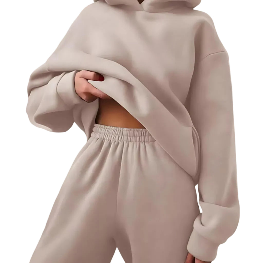 Tvådelat Tracksuit Set – Hellångt Set För Vardag