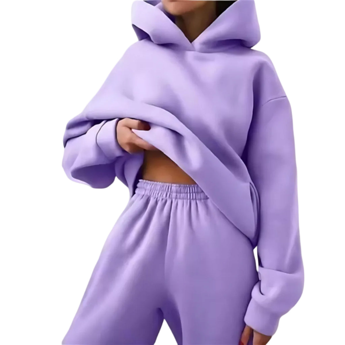 Tvådelat Tracksuit Set – Hellångt Set För Vardag