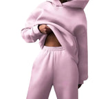 Tvådelat Tracksuit Set – Hellångt Set För Vardag