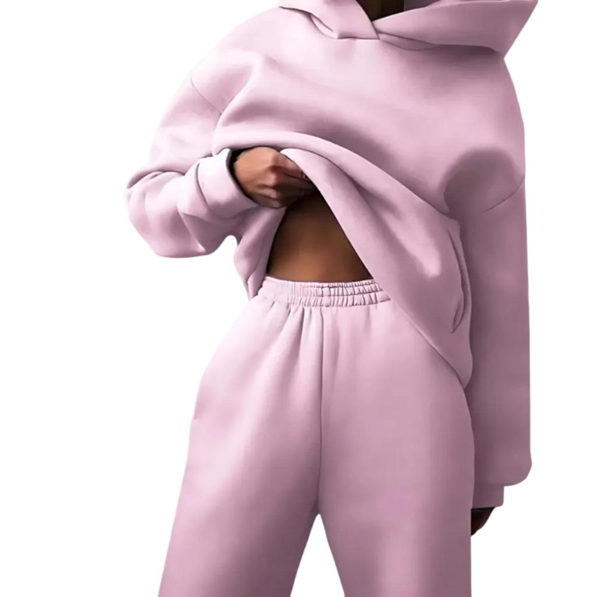 Tvådelat Tracksuit Set – Hellångt Set För Vardag