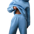 Tvådelat Tracksuit Set – Hellångt Set För Vardag