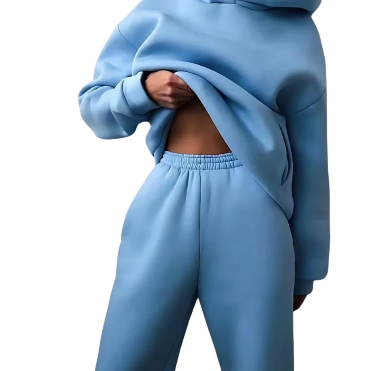Tvådelat Tracksuit Set – Hellångt Set För Vardag