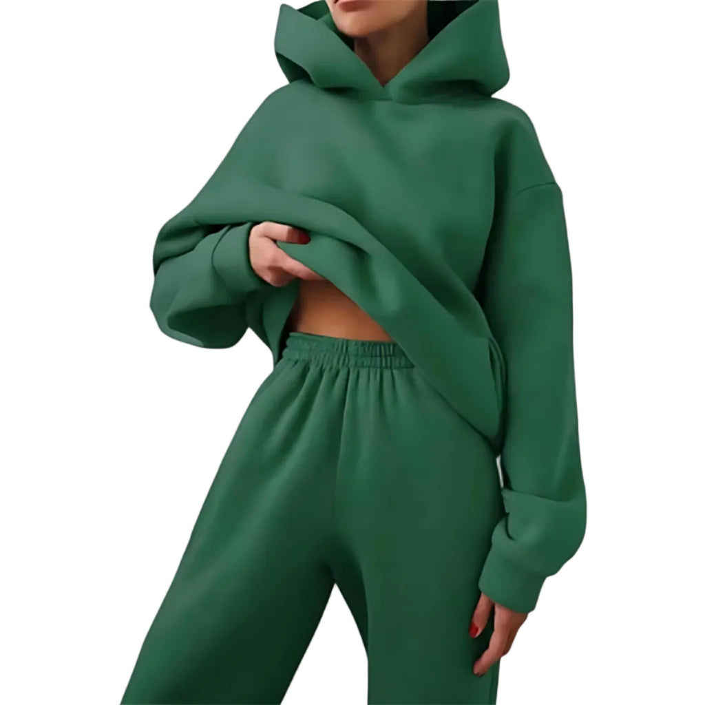Tvådelat Tracksuit Set – Hellångt Set För Vardag