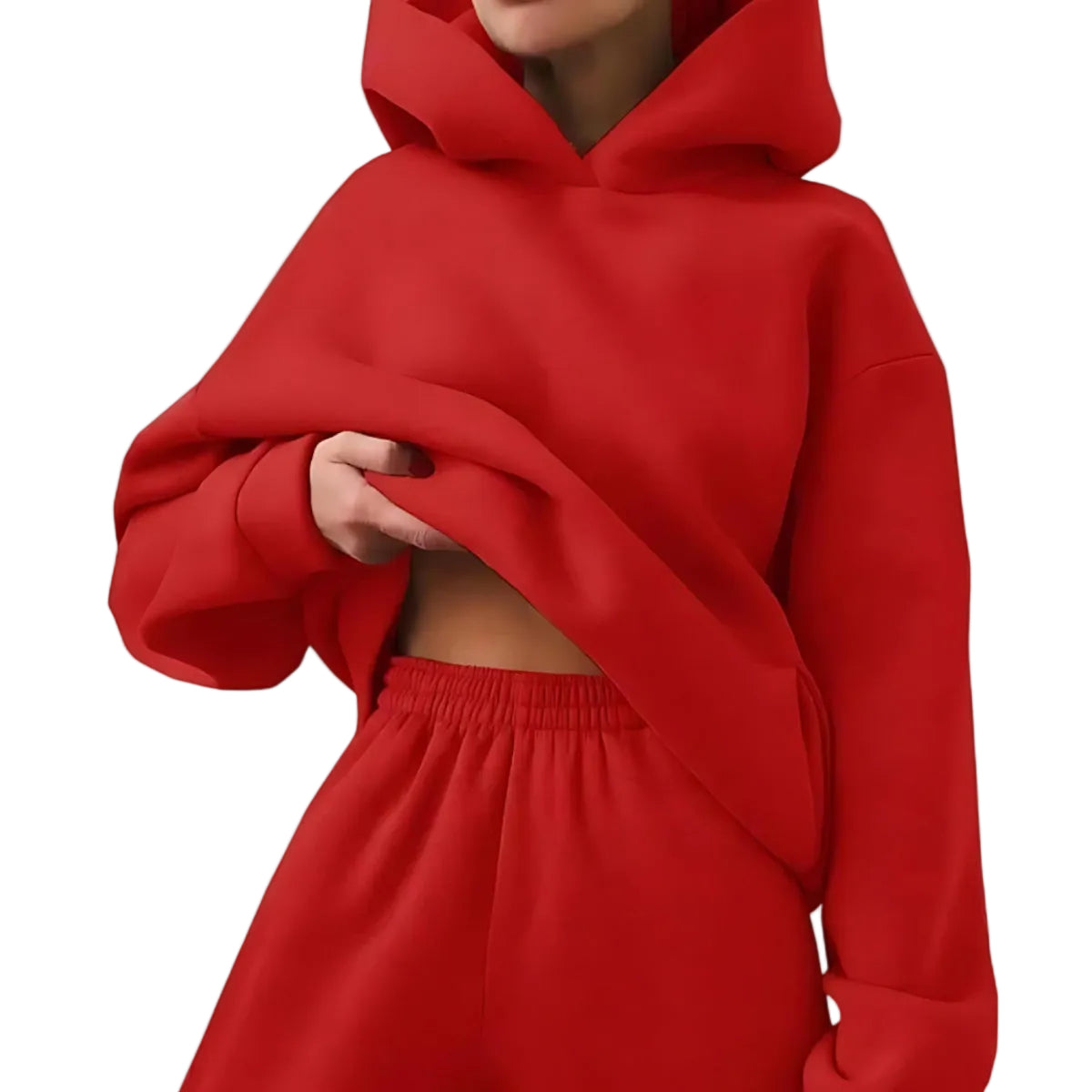 Tvådelat Tracksuit Set – Hellångt Set För Vardag