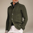 Herr Långärmad Jacka med Knapplist | Sidofickor & Regular Fit | Fritidsjacka för Vardag, Pendling & Lagerlooks | Olsson