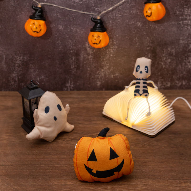 Halloween Kattleksak med Kattmynta | Skalleformad Plyschdesign | Interaktiv Leksak för Inomhuslek & Säsongsbruk | Olsson