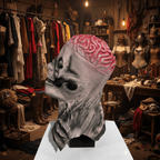 Skelettmask i Latex | Helansiktsdesign med Valfri Hatt | Kostymtillbehör för Halloween och Cosplay | Olsson