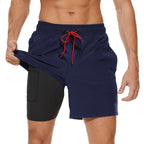 Herr Shorts Med Elastisk Midja – Sportshorts För Träning Och Vardag