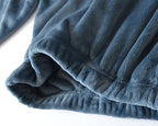 Pyjamas Set Med Byxa – Stickad Långärmad Sovkläder För Vinter