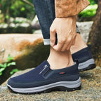 Dam Slip-On Skor | Textilovandel med Fotvalvsstöd | Gummisula för Vardagsbruk | Olsson