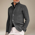 Herr Långärmad Jacka med Knapplist | Sidofickor & Regular Fit | Fritidsjacka för Vardag, Pendling & Lagerlooks | Olsson