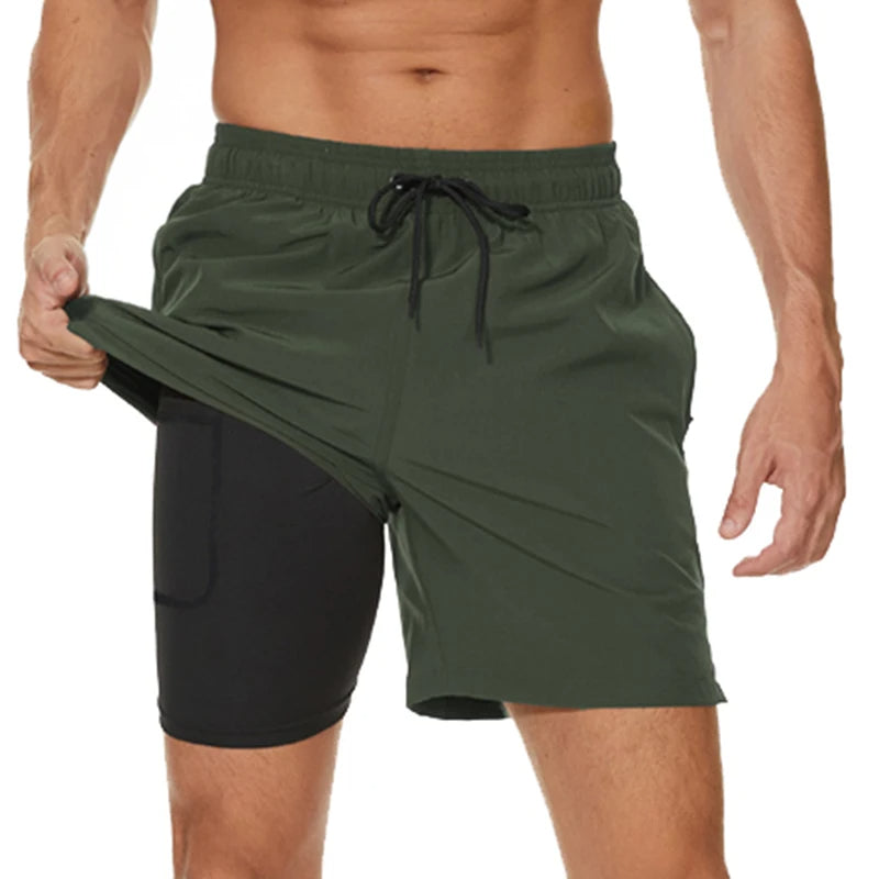 Herr Shorts Med Elastisk Midja – Sportshorts För Träning Och Vardag