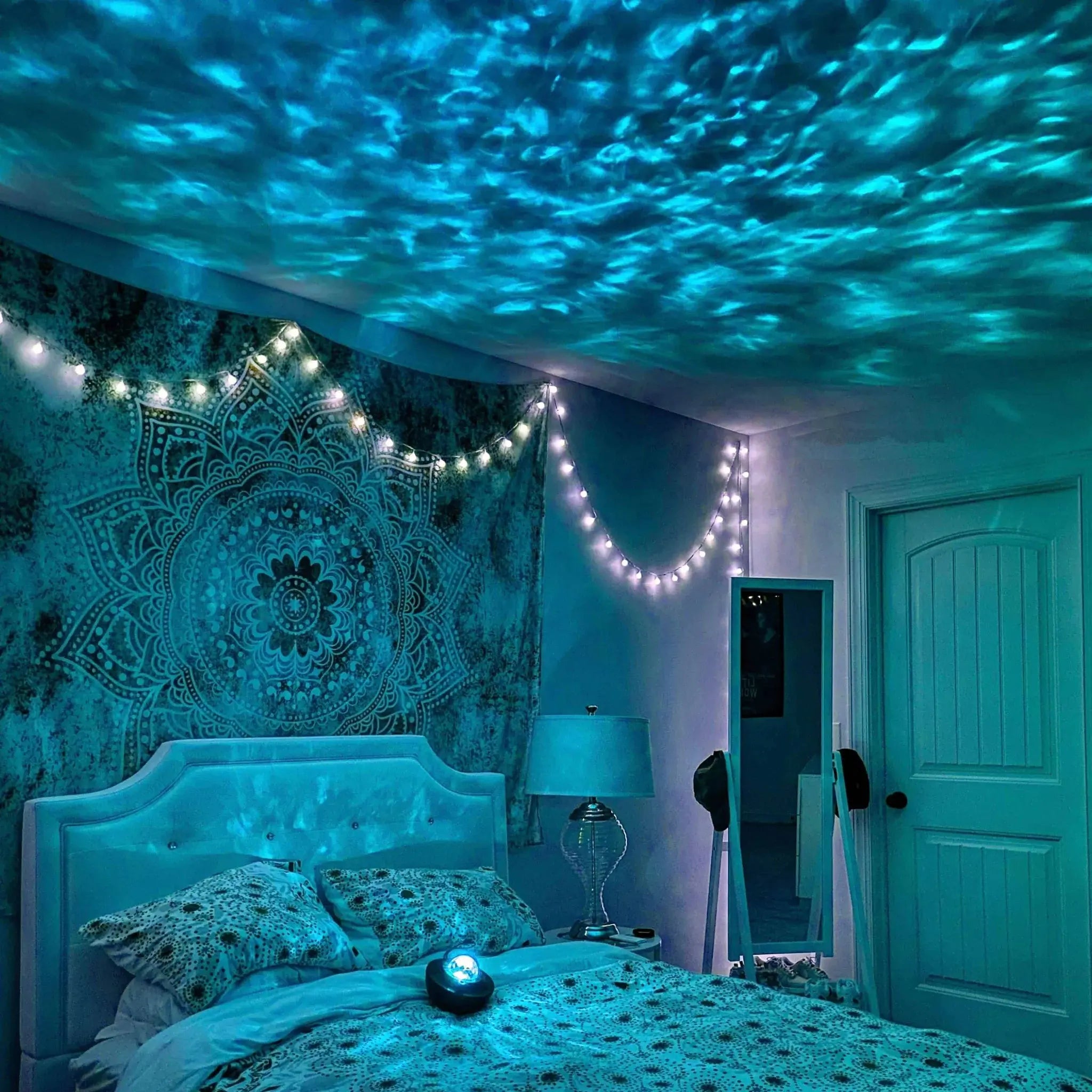 Starsky | Galaxie Projektor 2.0 med WiFi – Magisk stjärnhimmel-belysning för sovrum & vardagsrum