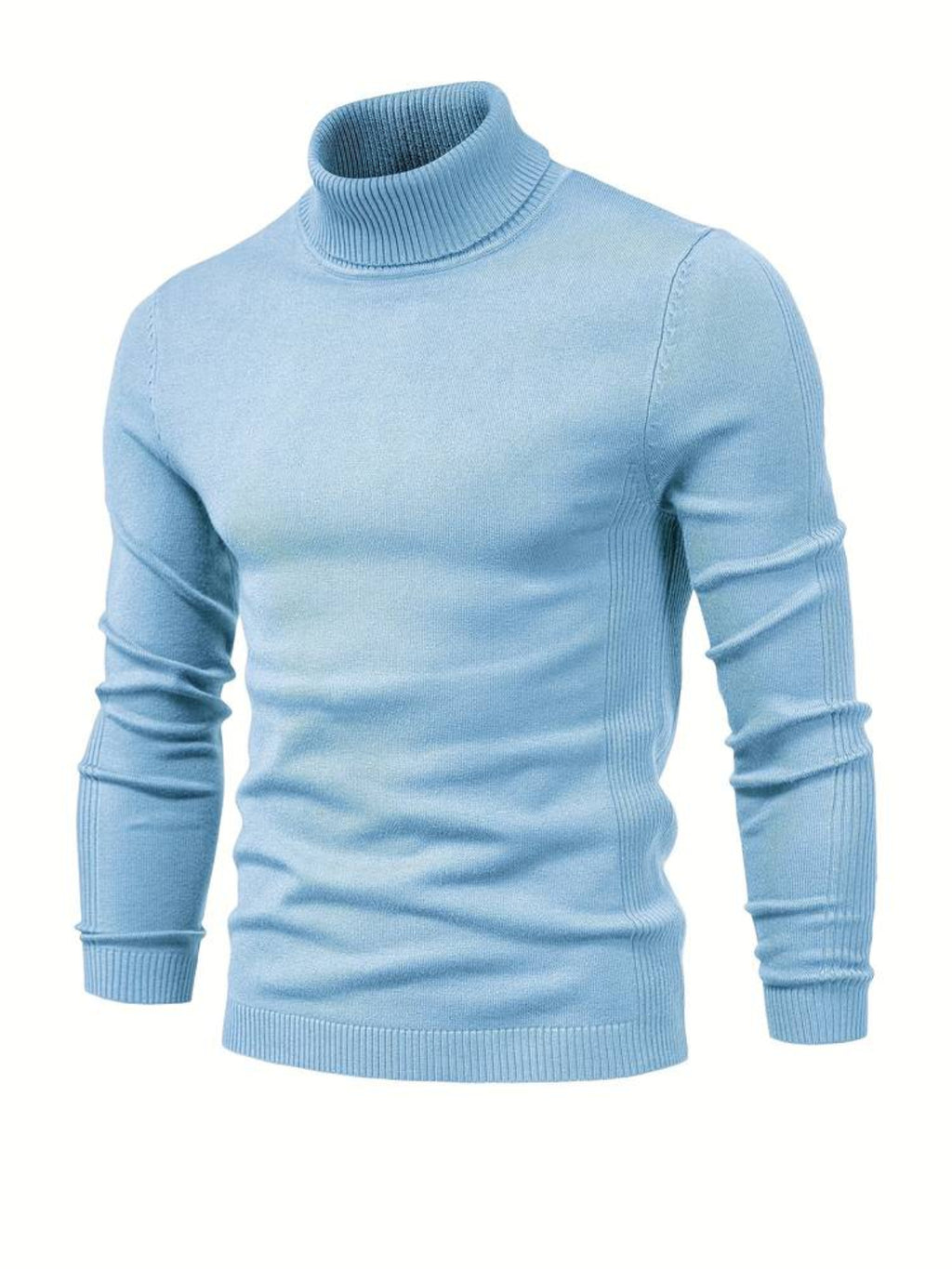 Stickad Pullover i Ull och Viskos – Långärmad Tröja För Vardag