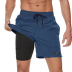 Herr Shorts Med Elastisk Midja – Sportshorts För Träning Och Vardag