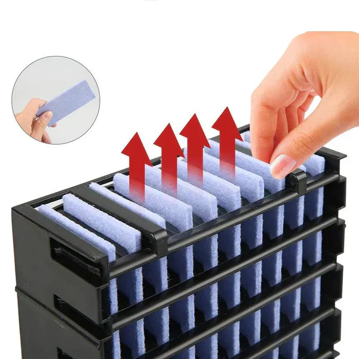 Mini Luftkylare - PP Personlig Luftkylare Med Luftfuktare Och LED Ljus