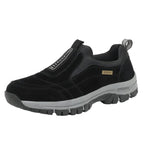 Herr Slip-On Skor | Textilovandel med Elastisk Passform | Gummisula för Vardagsbruk | Olsson