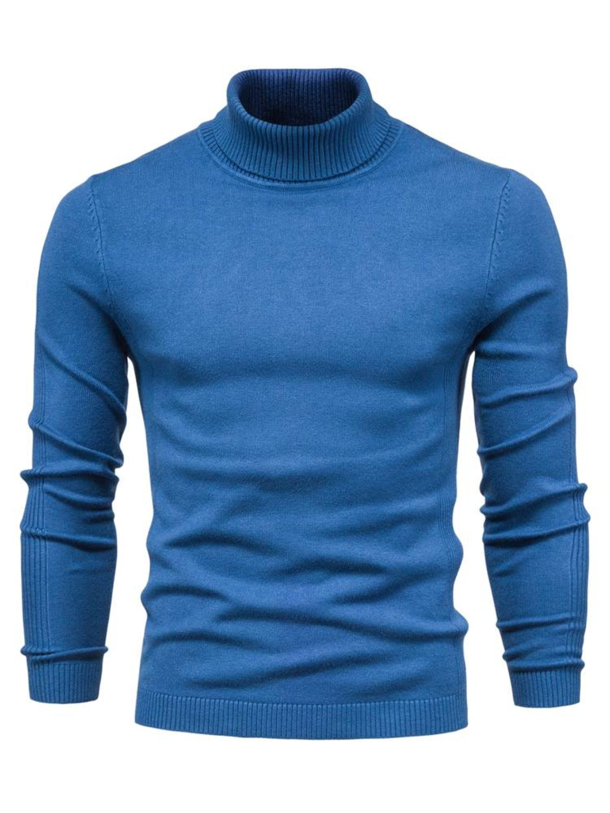 Stickad Pullover i Ull och Viskos – Långärmad Tröja För Vardag