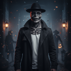 Skelettmask i Latex | Helansiktsdesign med Valfri Hatt | Kostymtillbehör för Halloween och Cosplay | Olsson