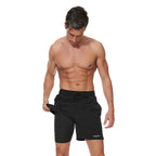 Herr Shorts Med Elastisk Midja – Sportshorts För Träning Och Vardag