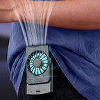Bärbar Midjeventilator - Bladlös ABS Ventilator Med Uppladdningsbart Batteri