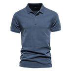 Bomulls Polo Skjorta – Casual Krage Regular Fit Kort Ärm