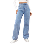 Vida Jeans Denim - Midjemodell Hellånga Avslappnad Byxor