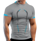 Geometrisk Stickad T-Shirt - Kortärmad Sommartopp