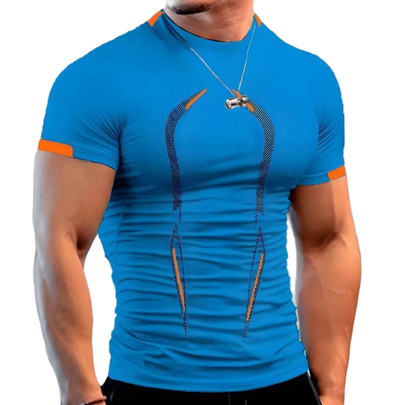 Geometrisk Stickad T-Shirt - Kortärmad Sommartopp