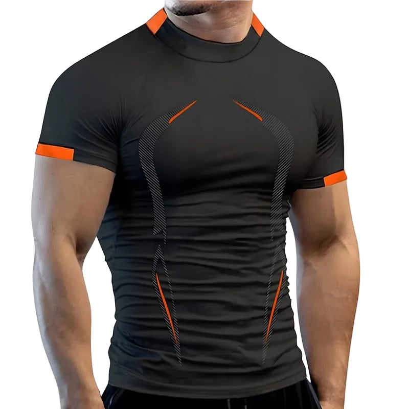 Geometrisk Stickad T-Shirt - Kortärmad Sommartopp