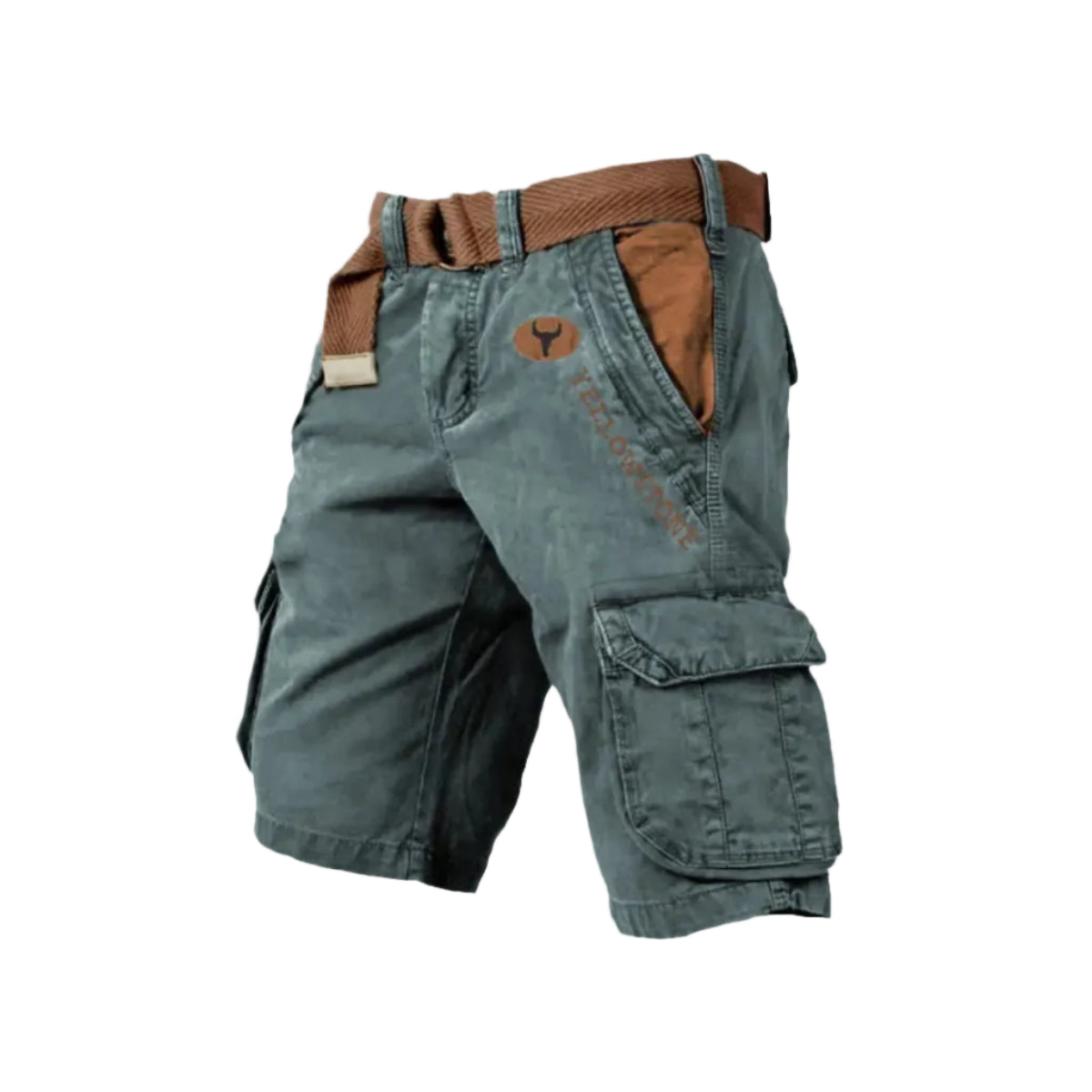 Cargoshorts för Herr i Twill och Ripstop | Regular Fit Shorts med Stretch och Sex Fickor | Friluftsliv och Vardagsbruk | Olsson