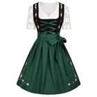 Dam Dirndl-Klänning i Polyester | Dekorativt Livstycke & Utsvängd Kjol | Traditionell Festklänning för Oktoberfest | Olsson