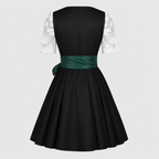 Dam Dirndl-Klänning i Polyester | Dekorativt Livstycke & Utsvängd Kjol | Traditionell Festklänning för Oktoberfest | Olsson