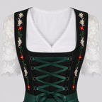 Dam Dirndl-Klänning i Polyester | Dekorativt Livstycke & Utsvängd Kjol | Traditionell Festklänning för Oktoberfest | Olsson