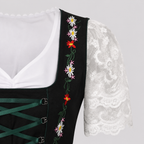 Dam Dirndl-Klänning i Polyester | Dekorativt Livstycke & Utsvängd Kjol | Traditionell Festklänning för Oktoberfest | Olsson