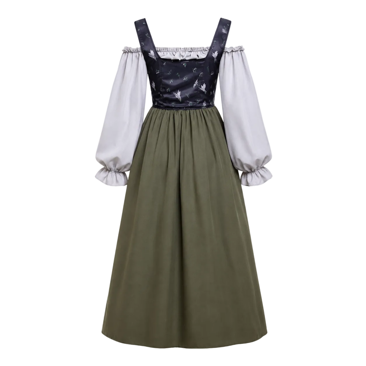 Dam Trachtenklänning i Polyester | Regular Passform & Puffärmar | Traditionellt Inspirerad Folkdräkt för Oktoberfest & Fester | Olsson