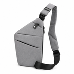 Mini Crossbody-Väska | Justerbar Axelrem med Dragkedja | Flerfacksväska för Resor och Vardagsbruk | Olsson