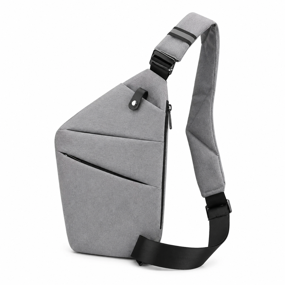 Mini Crossbody-Väska | Justerbar Axelrem med Dragkedja | Flerfacksväska för Resor och Vardagsbruk | Olsson