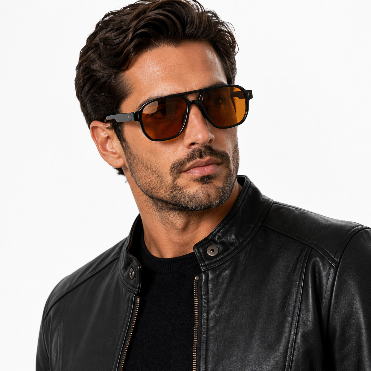 Wayfarer Solglasögon i Plast och Metall - Hel Ram med UV400-Skydd - Klassisk Design för Vardagsbruk - Olsson