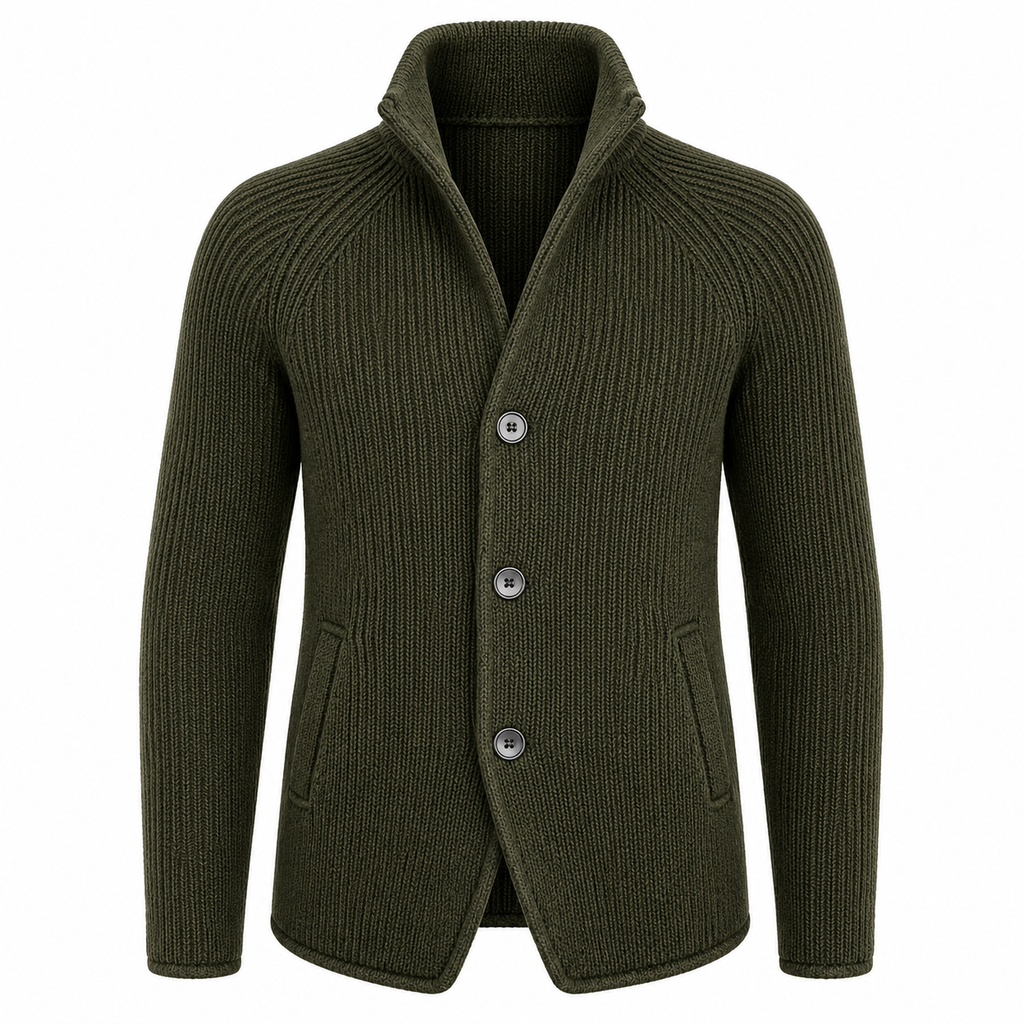 Herr Långärmad Jacka med Knapplist | Sidofickor & Regular Fit | Fritidsjacka för Vardag, Pendling & Lagerlooks | Olsson