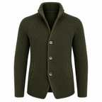 Herr Långärmad Jacka med Knapplist | Sidofickor & Regular Fit | Fritidsjacka för Vardag, Pendling & Lagerlooks | Olsson